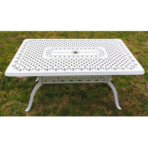 Стол прямоугольный из литого алюминия ВУЛКАН-2 "VOLCANO-2" 90х175