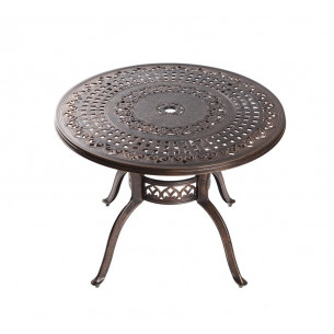 Стол из литого алюминия ВУЛКАН "VOLCANO" D100