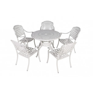 Стол из литого алюминия ВУЛКАН "VOLCANO" D100