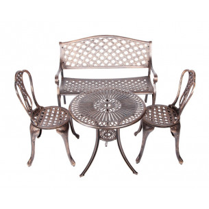 Обеденный набор мебели для кафе РОМАНС + Скамейка ЖАСМИН