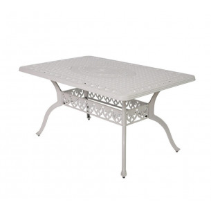 Стол из литого алюминия ВУЛКАН "VOLCANO" 150х90