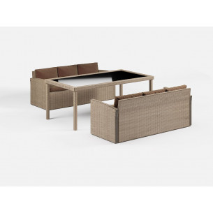 Обеденная группа из искусственного ротанга САНТЬЯГО КОМПАНИ СЕТ "SANTIAGO COMPANY SET"