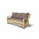 "Гранд Латте" диван трехместный из искусственного ротанга, цвет соломенный "Гранд Латте" диван трехместный из искусственного ротанга, цвет соломенный