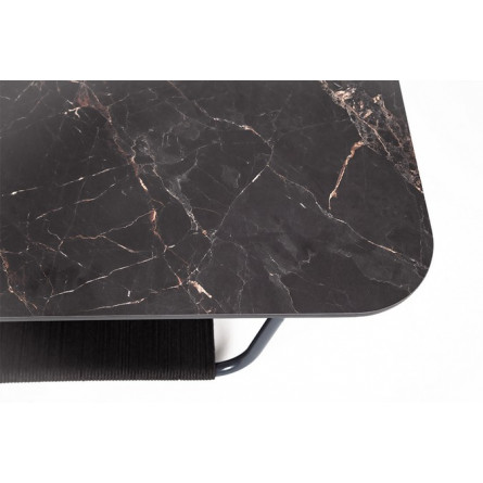 "Канны" лаунж-зона 4-местная плетеная из роупа (веревки), цвет темно-серый