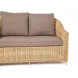 "Кон Панна" диван из искусственного ротанга двухместный, цвет соломенный "Кон Панна" диван из искусственного ротанга двухместный, цвет соломенный