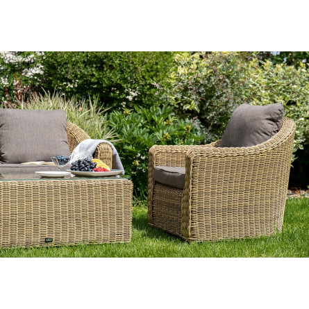 "Кон Панна" столик журнальный из искусственного ротанга, цвет соломенный