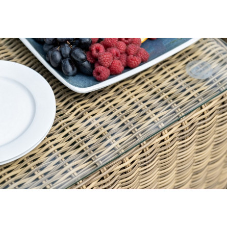 "Кон Панна" столик журнальный из искусственного ротанга, цвет соломенный