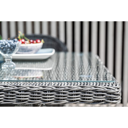 "Айриш" стол плетеный из искусственного ротанга, цвет графит