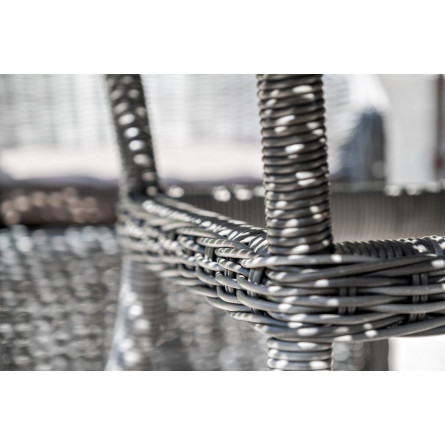 "Айриш" стол плетеный из искусственного ротанга, цвет графит