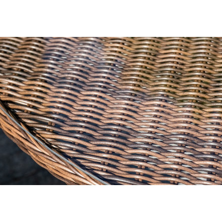 "Эспрессо-150 R" обеденная группа плетеная, цвет коричневый