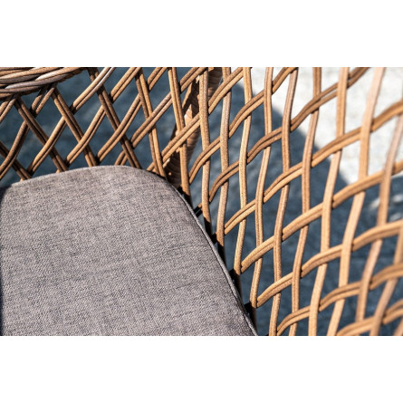 "Эспрессо-150 L" обеденная группа плетеная, цвет коричневый