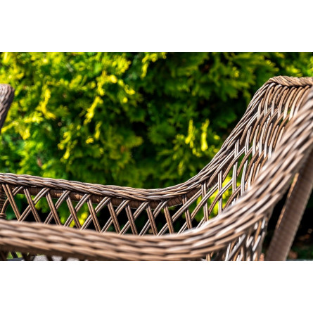 "Эспрессо-150 L" обеденная группа плетеная, цвет коричневый