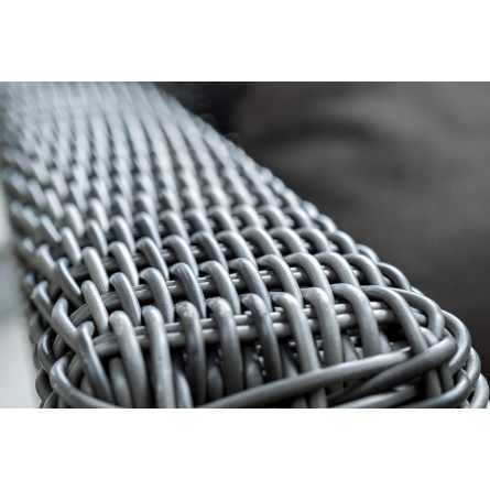 "Капучино Сингл" лаунж-зона из искусственного ротанга, цвет графит