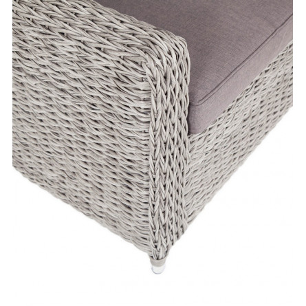 "Кон Панна" кресло из искусственного ротанга (гиацинт), цвет серый