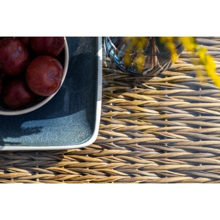 "Капучино" журнальный столик из искусственного ротанга (гиацинт), цвет соломенный