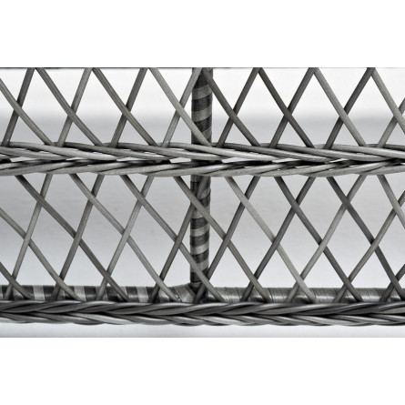 "Гранд Латте" стол журнальный из искусственного ротанга, цвет графит