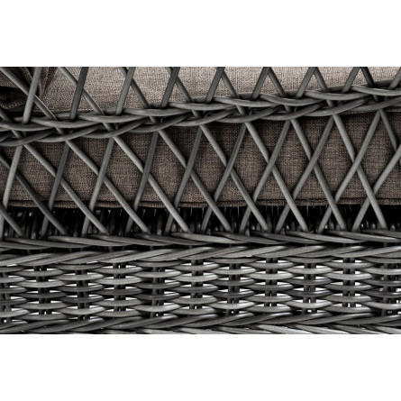 "Гранд Латте" кресло из искусственного ротанга, цвет графит