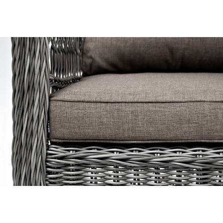 "Гранд Латте" кресло из искусственного ротанга, цвет графит