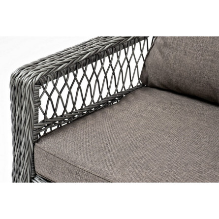 "Гранд Латте" кресло из искусственного ротанга, цвет графит