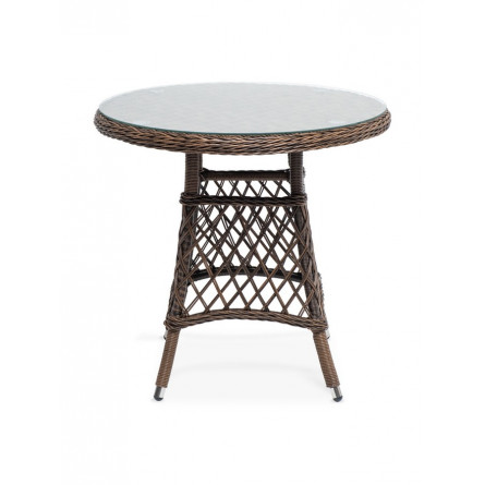 плетеный круглый стол