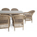 "Амароне" обеденная группа из искусственного ротанга на 6 персоны, цвет соломенный "Амароне" обеденная группа из искусственного ротанга на 6 персоны, цвет соломенный