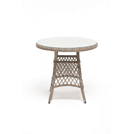 плетеный круглый стол