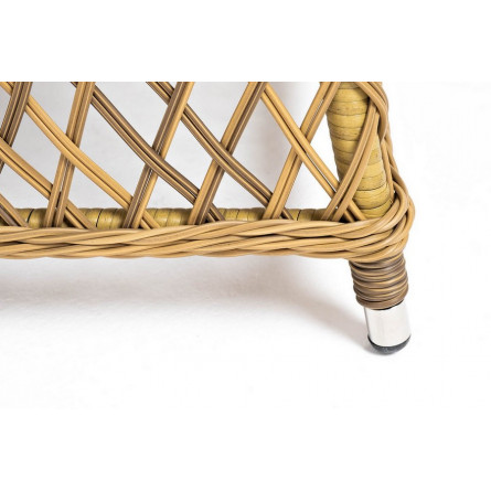 "Эспрессо-80 L" обеденная группа плетеная, цвет соломенный