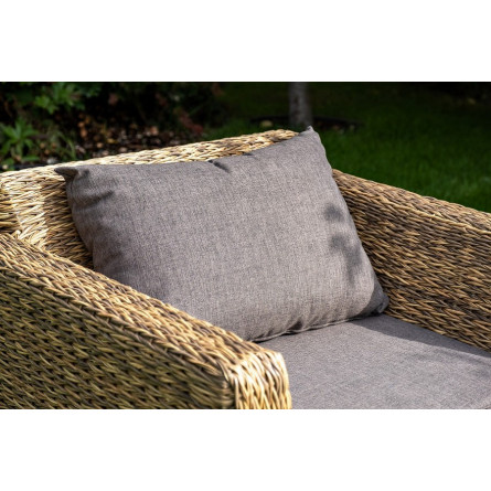 "Капучино Сингл" лаунж-зона из искусственного ротанга (гиацинт), цвет соломенный