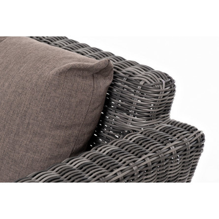 "Капучино Максимал" лаунж-зона из искусственного ротанга (гиацинт), цвет серый