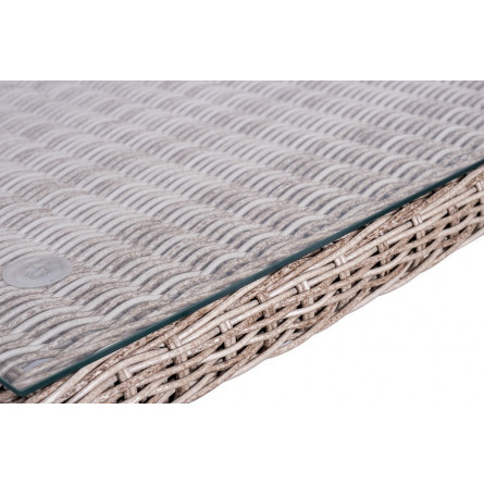 "Катания" обеденная группа плетеная на 6 персон, цвет бежевый