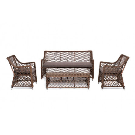 лаунж-зона из искусственного ротанга на 4 персоны