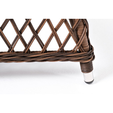 "Асти" лаунж-зона из искусственного ротанга на 4 персоны, цвет коричневый