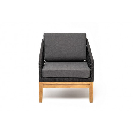 кресло из роупа узелкового плетения