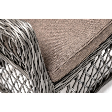 "Эспрессо-80 L" обеденная группа плетеная, цвет графит