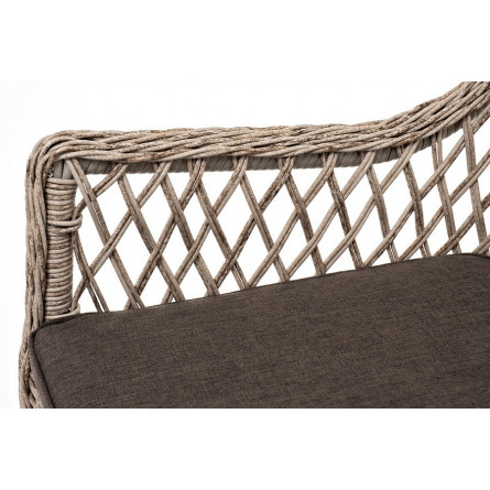 "Эспрессо-80 L" обеденная группа плетеная, цвет бежевый