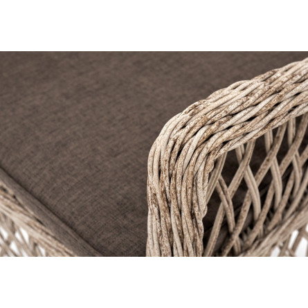 "Эспрессо-80 L" обеденная группа плетеная, цвет бежевый