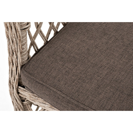 "Эспрессо-80 L" обеденная группа плетеная, цвет бежевый