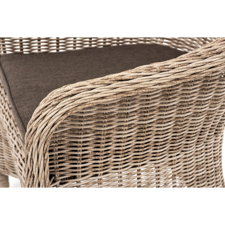 "Эспрессо-80 R" обеденная группа плетеная, цвет бежевый