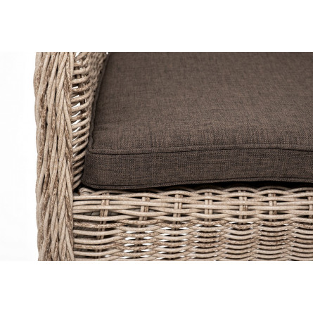 "Эспрессо-80 R" обеденная группа плетеная, цвет бежевый