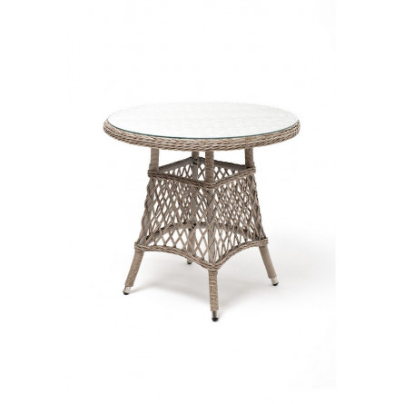 "Эспрессо-80 R" обеденная группа плетеная, цвет бежевый