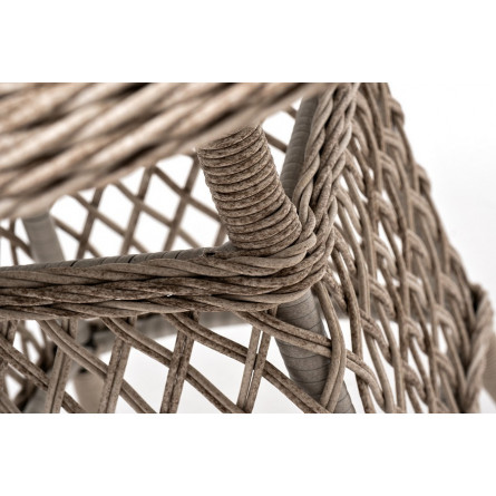 "Эспрессо-80 R" обеденная группа плетеная, цвет бежевый