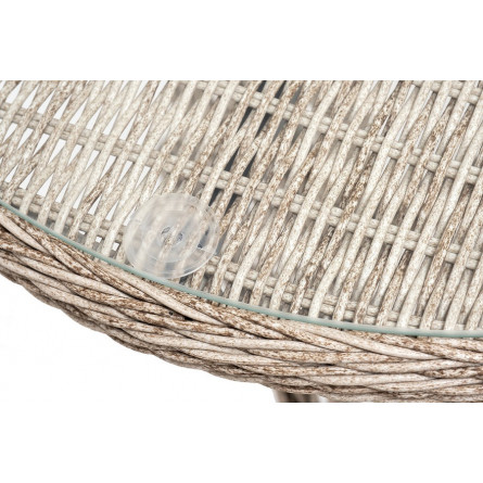 "Эспрессо-80 R" обеденная группа плетеная, цвет бежевый