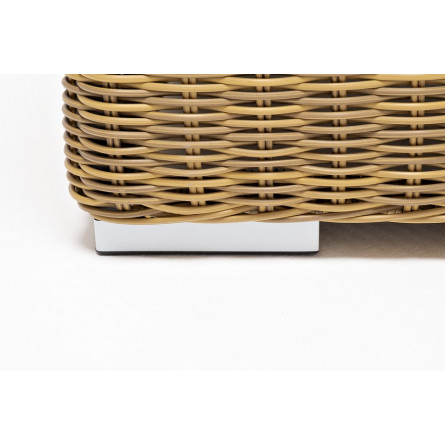 "Боно" лаунж-зона из искусственного ротанга, цвет соломенный