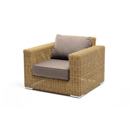 "Боно" лаунж-зона из искусственного ротанга, цвет соломенный
