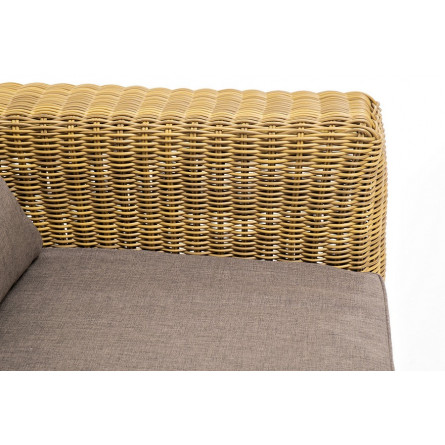 "Боно" лаунж-зона из искусственного ротанга, цвет соломенный