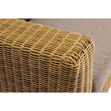 "Боно" лаунж-зона из искусственного ротанга, цвет соломенный