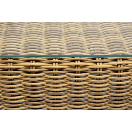 "Боно" лаунж-зона из искусственного ротанга, цвет соломенный