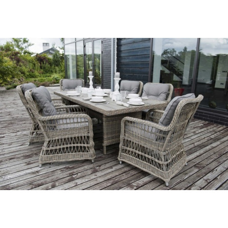 "Цесена" кресло плетеное из искусственного ротанга