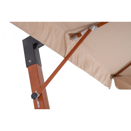 "Ливорно" зонт садовый 3х3м на боковой деревянной опоре