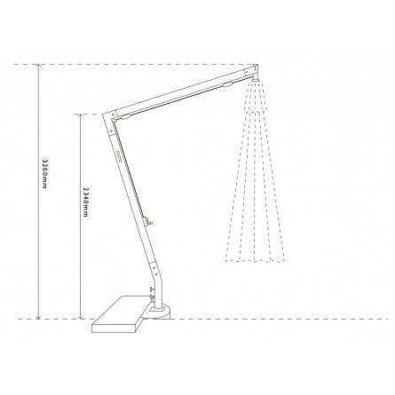 "Ливорно" зонт садовый 3х3м на боковой деревянной опоре